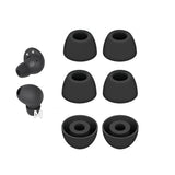 3 Pairs Galaxy Buds 2 Pro Ear Tips, Soft Silicone Washable Ear Tips, Compatible With Galaxy Buds 2 Pro 2022 Sm-R510 Earbuds Tips, Fit In Charging Case Replacement Ear Tips Black, Medium