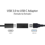 Usb To Usb C Adapter, Usb 3.0 Female To Usb C Female Adapter Connector Compati