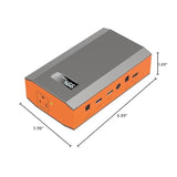 Portable Power Bank With Ac Outlet, 65W 110V Portable Laptop Charger Battery Bank 24000Mah External Battery Pack Backup Power Source For Outdoor Tent Camping Rv Home Office Smart Devices-Orange