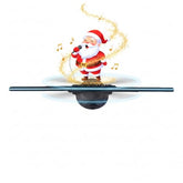 3Dhologramfan 16.5 In Led Holographic Fan Display Supports Wifi Connection, Tabletop Hd Led Projector Display With 1500 Videos For Events, Trade Shows, Store Counter Advertising