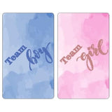 60 Team Girl Team Boy Mini Candy Bar Wrapper, Miniatures Candy Bar Stickers, Gender Reveal Pink And Blue Decorations, Party Favors, Made In Usa,