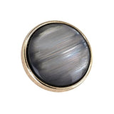 20 Pcs Translucent Brushed Gray Resin Layer Sewing Metal Shank Coat Bu