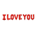 Valentines Day Balloons I Love You Letters Foil Balloon Red I Love You Foil Balloon For Valentines Party Anniversary Wedding Decoration Supplies