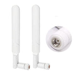 Dual Band Wifi Antenna 2.4Ghz 5Ghz 5.8Ghz 9Dbi Mimo Rp-Sma Male Antenna For Wifi Router Wireless Network Card Usb Adapter Security Ip Camera Video Surveillance Monitor - 2Pack