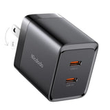 40W Dual Usb C Charger Block Foldable Usb-C Fast Charging Wall Charger Power Adapter For Iphone 16 15 Pro Promax Plus,Galaxy,Macbook,Ipad And More