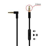 Original Replacement Aux Audio Cable Cord For Beats By Dre Headphones Solo/Studio/Pro/Wireless/Mixr With Mic Black+Replacement Charger Cable For Beats By Dr Dre And Pill