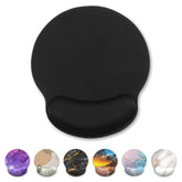 Mouse Pad, Gel Wrist Support Comfortable Ergonomic Mousepad With Smooth Rest Surface And Non-Slip Pu Base For Pain Relief Computer Laptop Office Home (Pure Black)