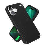 Speck PRESIDIO2 Grip for iPhone 17 Case, Slim Protective Case, Black/Slate Grey/White
