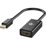 Rankie Mini DisplayPort (mini DP) (Thunderbolt) to HDMI Adapter, Black
