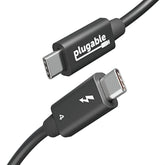 Thunderbolt 4 Cable With 240W Charging, Thunderbolt Certified, 3.3 Feet (1M),1X 8K Display, 40 Gbps, Compatible With Usb4, Thunderbolt 3, Usb-C - Driverless