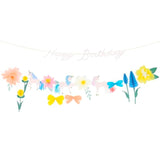 Meri Meri Meadow Unicorns Party Garland (Pack of 1), Reusable Unicorn Banner, Easy to Hang, 12' Including Excess Cord