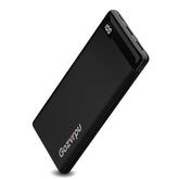 Rechargeable Power Bank,10000Mah Fast Charge Power Bank With Usb A And Usb C Ports, Portable Charger With Led Digital Screen For Heated Jackets And Vest?Hidden Black?