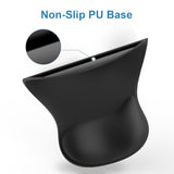 Ergonomic Mouse Pad With Wrist Rest, Gel Mousepad With Wrist Support, Pain Relief, Black Mouse Wrist Rest With Non-Slip Pu Base, Computer Mouse Pad For Laptop, Desk, Gaming, Office, Home