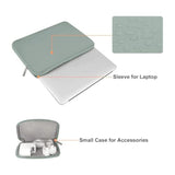 MOSISO Laptop Case 13.3 inch, 13-13.3 inch Laptop Sleeve Bag Compatible with MacBook Air/Pro 13 / Pro 14, HP Dell ASUS Lenovo Notebook, Neoprene Computer Sleeve Bag with Small Case, Antique Green