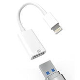 Lightning Male To Usb Female Adapter Otg Data Sync Cable Compatible With Iphone13 11 12Pro Max Mini Xr X Xs 8 7 Se Plus For Ipad Air,Camera,3.0 Mouse,Keyboard,Hub,Midi Port Adaptador Connector