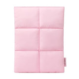 Puffy Tablet Sleeve 7-8 Inch Compatible For Ipad Mini 7 2024 A17 Pro, Mini 6 2021 A15, Quilted Puffer Tablet Carrying Case For Women Men, Barbie Pink