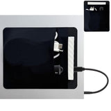 2-Pocket Ssd Holder For Laptop,Adhesive Pouch,Portable Hard Drive Sleeve For Laptop,Compatible With External 2.5" Hdd, Magic Mouse, Externa Hard Drive,Usb Cable And More Holder - Black