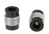 Fiber Optic Cable Extender Female to Female Optical Toslink Digital Audio Extension Cable Coupler Connector Adapter (2 Pack)