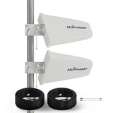 Mimo 2X2 External 4G Lte/5G Log Periodic Antenna 698-3800Mhz 10Dbi Works With Hotspots, Routers, Gateways Sma Ts9