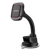 Magnetic Phone Holder For Car, Dashboard Windshield Phone Holder Mount With Flexible Arm & Built-In Strong Magnets, Suction Cup Phone Holder For Car Compatible With All Smartphones