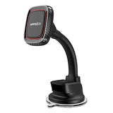 Magnetic Phone Holder For Car, Dashboard Windshield Phone Holder Mount With Flexible Arm & Built-In Strong Magnets, Suction Cup Phone Holder For Car Compatible With All Smartphones