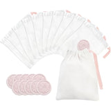 White Gift Bag With Pink Drawstring, 5.2X6.5 Inches 10 Pcs Drawstring Gift Bags With Stickers For Party, Wedding Favor, Christmas, Birthday, Candy, Bridal Shower, Craft Wrapping Supplies