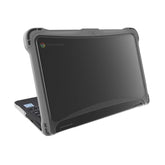 Brenthaven EXO Hard Shell Laptop Case Compatible with Dell 3110/3100 11.6 inch Chromebook 2-in-1 Protective Cover for Kids Computer in School Home Office Business Use-Gray.