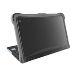 Brenthaven EXO Hard Shell Laptop Case Compatible with Dell 3110/3100 11.6 inch Chromebook 2-in-1 Protective Cover for Kids Computer in School Home Office Business Use-Gray.