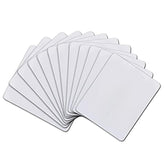 Sublimation Mouse Pad Blank Rectangular Blanks 12 Pcs For Sublimation Transfer Heat Press Printing Crafts 24X20X0.2Cm White