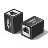 Ethernet Extender 10Gbps, Ethernet Coupler For Cat8 Cat7 Cat6 Cat5 Cable, 328Ft Long Distance Extend, Aluminum Alloy Shell, Black