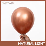 50pcs Metallic Copper Balloons 12 Inch Chrome Balloons for Fall Baby Shower Party Decor