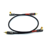 '-055 90 Degree Right Angle Rca Subwoofer Cable Audio Cable Rca Male To Male Au