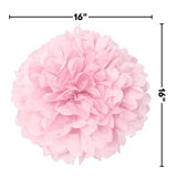 Unique Industries 16" Light Pink Tissue Paper Pom Pom (63200)
