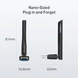 Usb Bluetooth Adapter For Pc, Bluetooth 5.3 Long Range Receiver, Plug And Play, Adjustable Antenna, Supports Windows 11/10/8.1/7 For Desktop, Laptop, Keyboard, Mouse, Etc (Ub500 Plus)