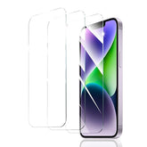 3-Pack Screen Protector for iPhone 14 Plus/13 Pro Max, Tempered Glass Film, Impact-Protection, HD, Anti-Scratch, 9H Hardness, 2.5D Curved Edges, Case