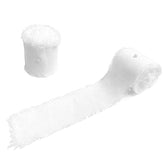 2 Rolls 1.5 Inch X 5.5 Yard Handmade Fringe Chiffon Ribbon Frayed Edge