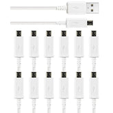 [12-Pack Micro Usb Cable Multi Pack Bulk Lot - 1 M/3.3 Ft Charging Data Sync Fast Micro Usb To Usb A Cord For Samsung Galaxy S7 S6 Edge J7 S5,Note 5 4,Lg 4 K40 K20,Kindle,Ps4,Xbox,Tablet
