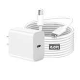 30W Usb C Fast Charger Fit For Apple Ipad 11Th Generation 2025 A3355 A3356 Ipad Tablet Type C Adapter Block With 6.6 Ft C To C Charging Cable Cord