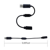 Usb Breakaway Cable Replacement For Logitech G920 Racing Wheel, Thrustmaster Ferrari 458 Spider Racing Wheel Adapter Dongle