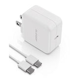 65W Usb C Gan Charger Cube, Pd Power Delivery Fast Type C Charging Block Include Cable, Wall Charger With Foldable Plug For Iphone 14/13/12/11, Xs/Xr/X, Ipad, Macbook Pro, Pixel, Galaxy & More