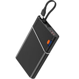 Portable Charger Power Bank, 10000Mah 22.5W Pd Super Fast Charging Powerbank With Built-In Usb C In&Out Cable, Slim External Phone Battery Pack For Iphone 16/15/14 Ipad Samsung S24 Android Etc