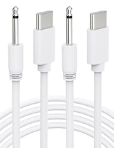 Usb Type C Dc Charging Cable 2.5Mm Dc Charger Cord 2.6Ft Replacement-2 Pack(White)