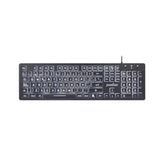 Perixx PERIBOARD-317ES ES un teclado con Cable y retroiluminado LED, Letras im