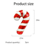 3pc Candy Cane Foil Balloons Christmas & New Year Arch Decor