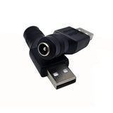 Usb To Dc Power Adapter, 2Pcs Usb 2.0 Male To Dc 5.5Mm X 2.1Mm Female 5V Connector Power Adapter For Usb Device And For Laptop Pc