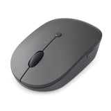 Lenovo Go Multi-Device Wireless Mouse, 2.4GHz Nano USB-C Receiver, Bluetooth, Adjustable DPI, USB-C Rechargeable Battery, Qi Wireless Charging, Ambidextrous, GY51C21211, Grey