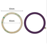 Universal Metal Ring Sticker For Magnetic Charger Compatible With Iphone/Samsung/Android All Cellphones, Magnetic Mount/Phone Holder Conversion Accessories, 3Pcs, Purple