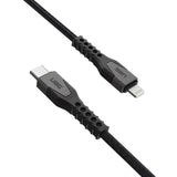 Uag Rugged Kevlar Core Usb-C To Lightning Cable 5Ft/1.5M 30W Mfi Certified Reinforced Fast Iphone Charger For Iphone 14 Pro Max, Iphone 13 And Earlier Black/Gray