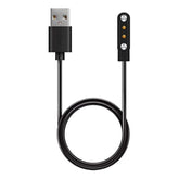 Smartwatch Charger Cable, 2 Pin Magnetic Charger Dock Adapter, Usb Charging Cable For Sports Smartwatch, Black