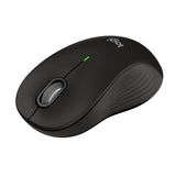 Signature M550 L Full Size Wireless Mouse - For Large Sized Hands, 2-Year Battery, Silent Clicks, Bluetooth, Multi-Device Compatibility - Black